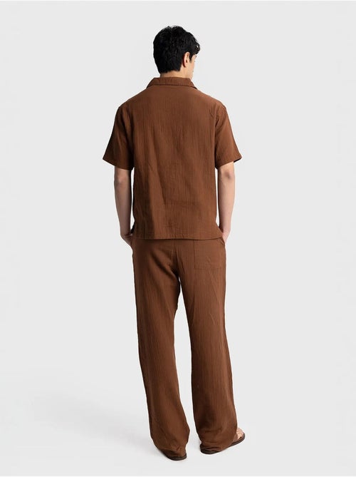 Chemise homme en coton à manches courtes coupe décontractée giesto - Kiabi Chemise homme en coton à manches courtes coupe décontractée giesto - Kiabi