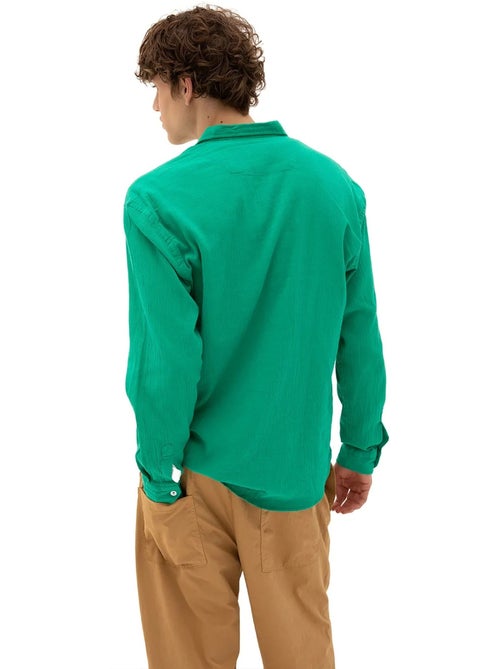Chemise homme en coton à manches longues et col boutonné giesto - Kiabi Chemise homme en coton à manches longues et col boutonné giesto - Kiabi