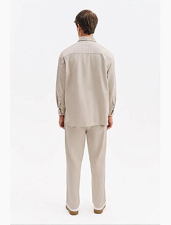 Chemise homme en coton et lycra giesto
