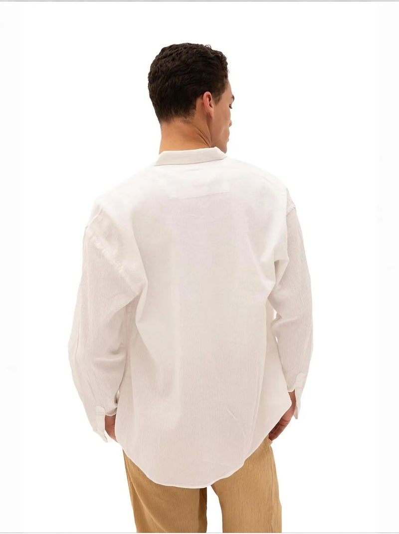 Chemise homme en coton giesto Blanc - Kiabi