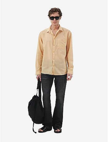 Chemise homme en popeline de coton coupe classique giesto