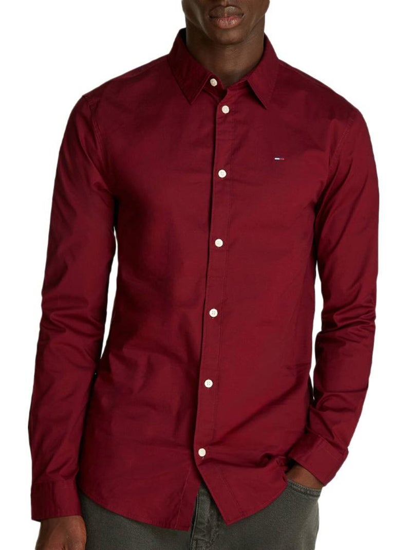 Chemise homme tommy hilfiger Bordeaux - Kiabi