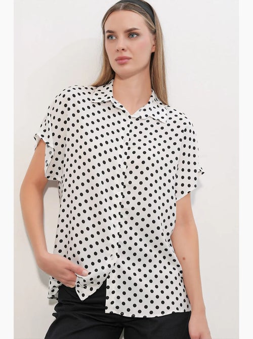 Chemise imprimée en crêpe à boutons bdart - Kiabi Chemise imprimée en crêpe à boutons bdart - Kiabi