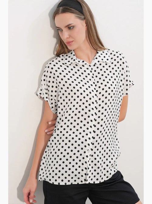 Chemise imprimée en crêpe à boutons bdart - Kiabi Chemise imprimée en crêpe à boutons bdart - Kiabi