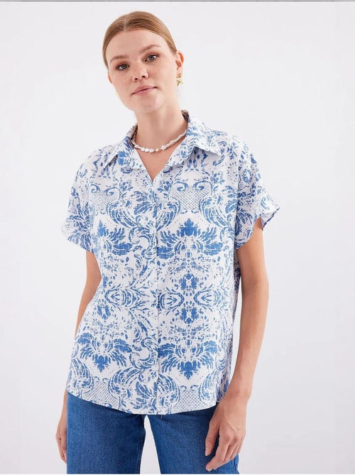 Chemise imprimée en crêpe à boutons bdart - Kiabi Chemise imprimée en crêpe à boutons bdart - Kiabi