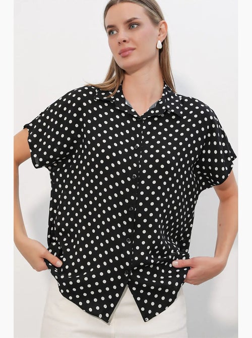 Chemise imprimée en crêpe à boutons bdart - Kiabi