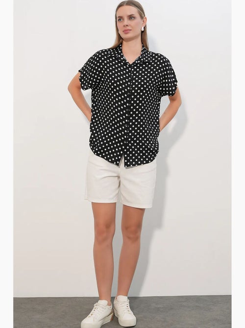 Chemise imprimée en crêpe à boutons bdart - Kiabi