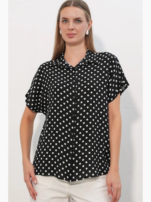Chemise imprimée en crêpe à boutons bdart - Kiabi