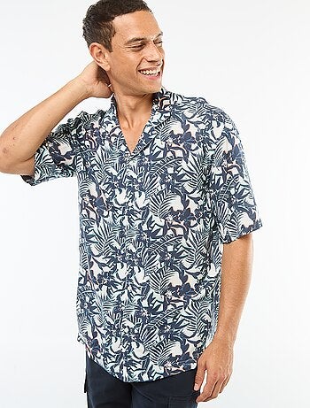 Chemise imprimée manches courtes