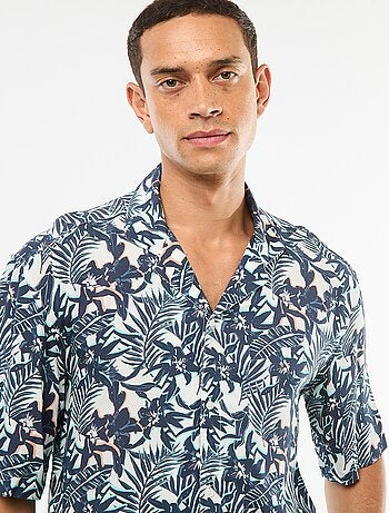 Chemise imprimée manches courtes
