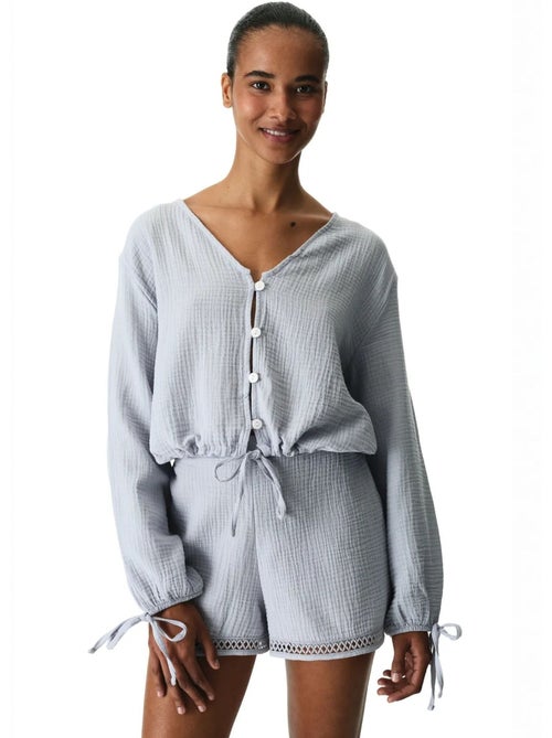 Chemise lessi balloon penti - Kiabi