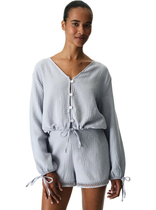Chemise lessi balloon penti - Kiabi