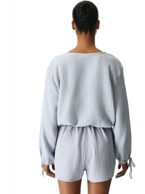 Chemise lessi balloon penti - Kiabi