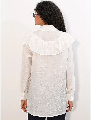 Chemise longue ample texturée bdart