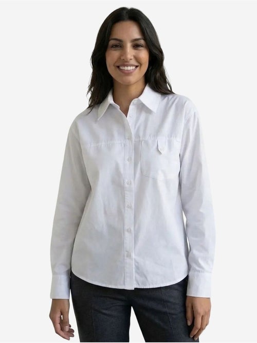 Chemise longue en coton texturé my fashion - Kiabi