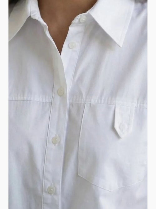 Chemise longue en coton texturé my fashion - Kiabi