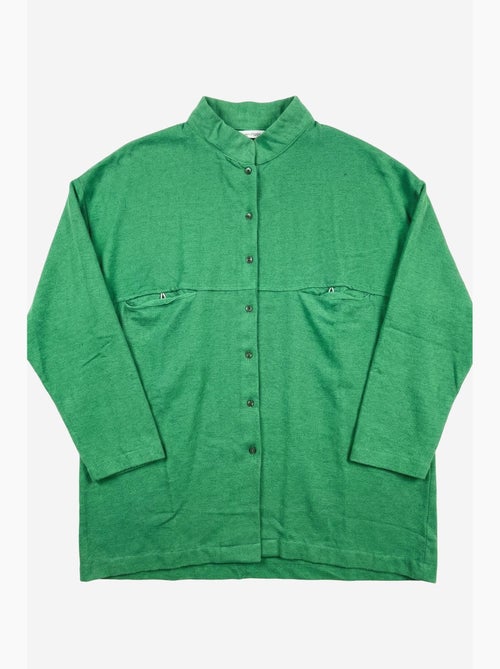 Chemise longue oversize à manches longues en mélange de lin my fashion - Kiabi