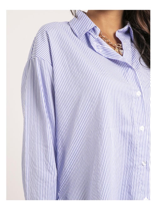 Chemise longue rayures olaure - Kiabi