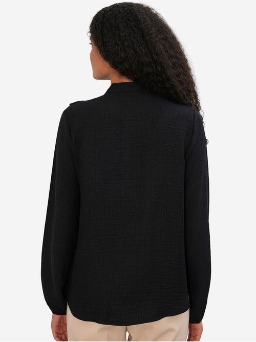 Chemise longue tissée à col mao bdart - Kiabi