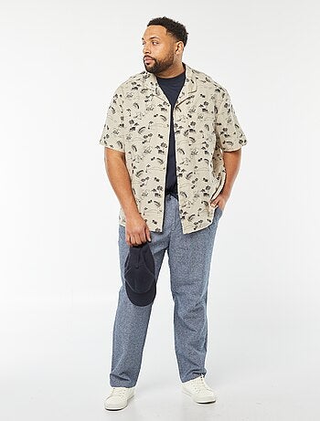 Chemise manches courtes à motif