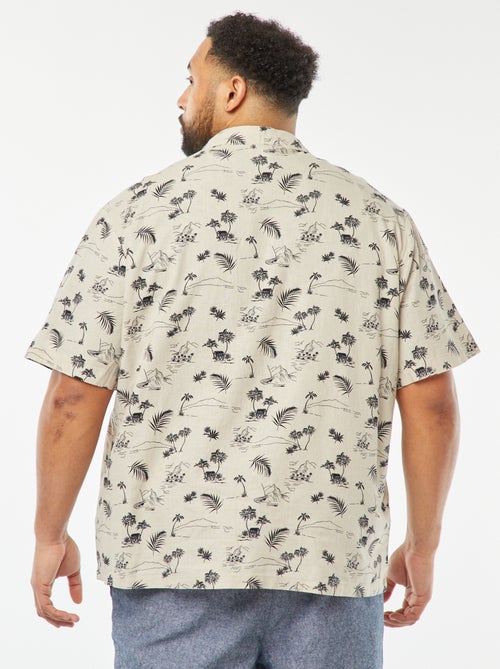 Chemise manches courtes à motif - Kiabi