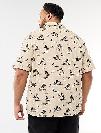 Chemise manches courtes à motif