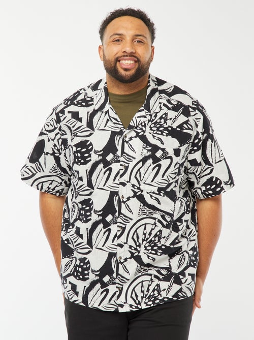 Chemise manches courtes à motif - Kiabi