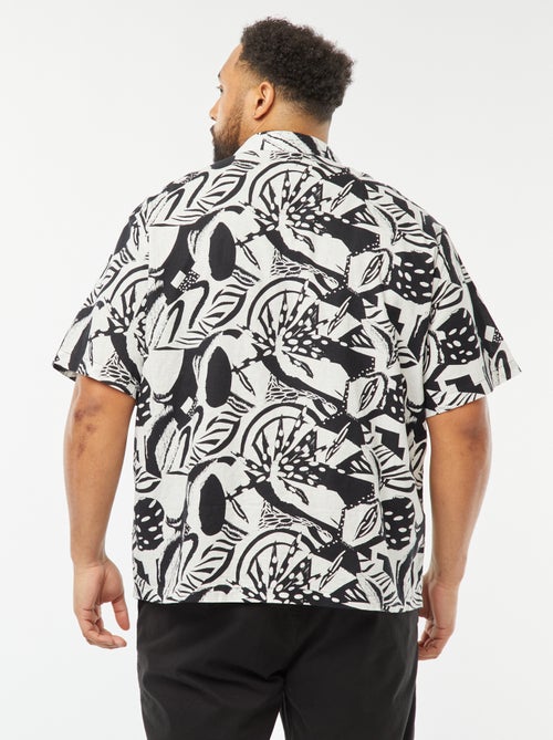 Chemise manches courtes à motif - Kiabi