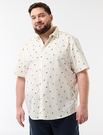 Chemise manches courtes à motif