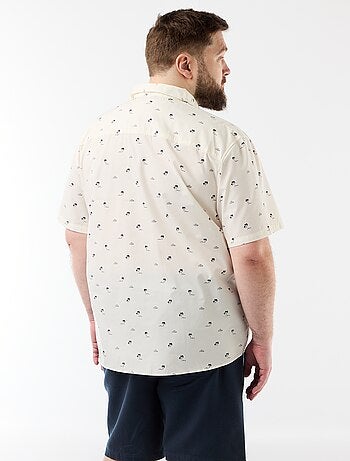 Chemise manches courtes à motif