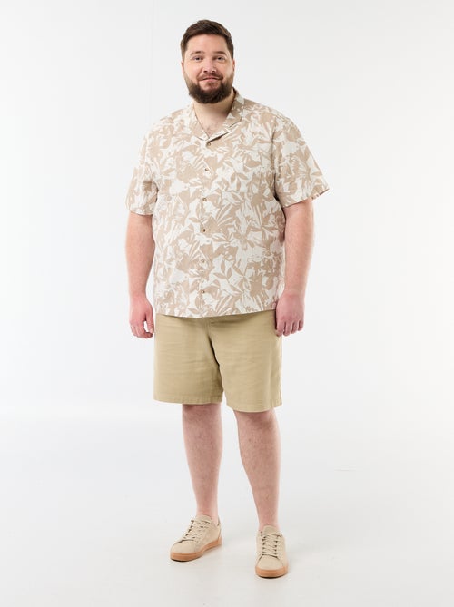 Chemise manches courtes à motif - Kiabi