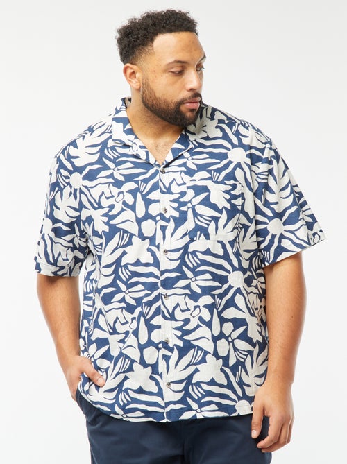 Chemise manches courtes à motif - Kiabi