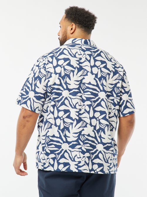 Chemise manches courtes à motif - Kiabi