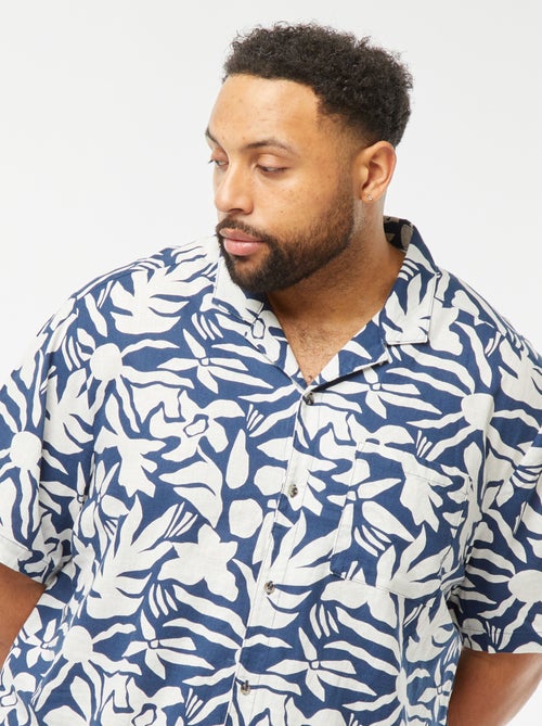 Chemise manches courtes à motif - Kiabi