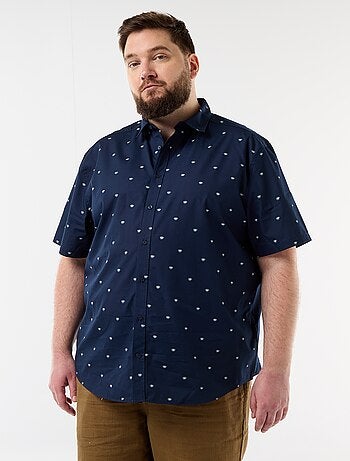 Chemise manches courtes à motif