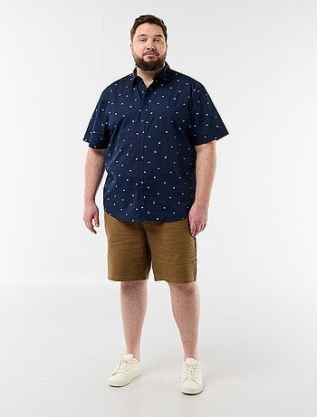 Chemise manches courtes à motif