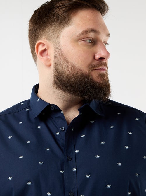 Chemise manches courtes à motif - Kiabi