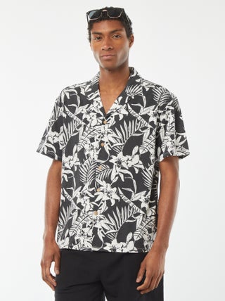 Chemise manches courtes à motif