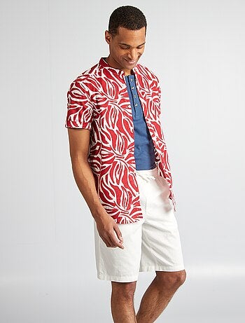Chemise manches courtes à motif