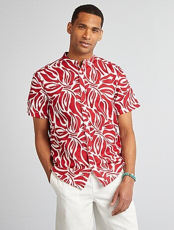 Chemise manches courtes à motif