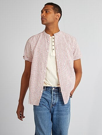 Chemise manches courtes à motif