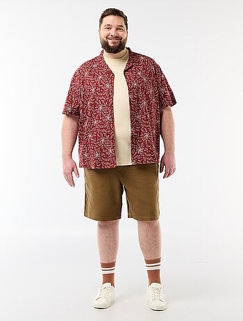 Chemise manches courtes à motif