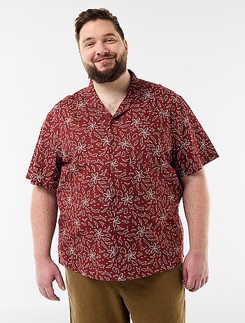 Chemise manches courtes à motif