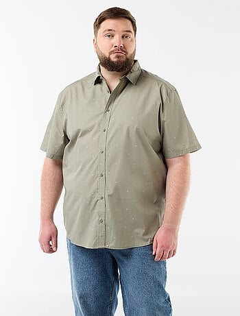 Chemise manches courtes à motif