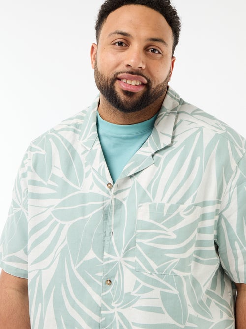 Chemise manches courtes à motif - Kiabi