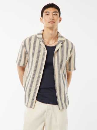 Chemise manches courtes à rayures