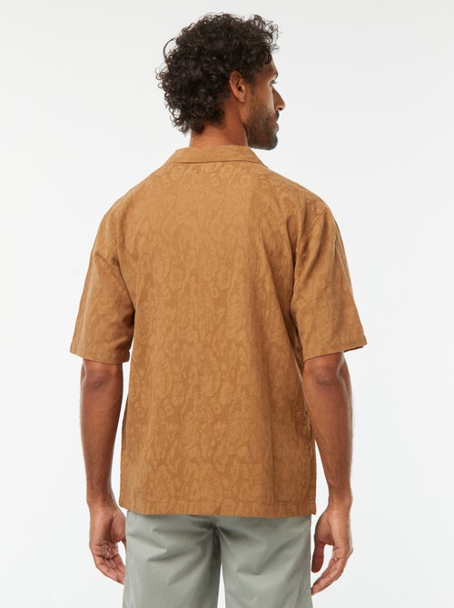 Chemise manches courtes avec broderies - Kiabi