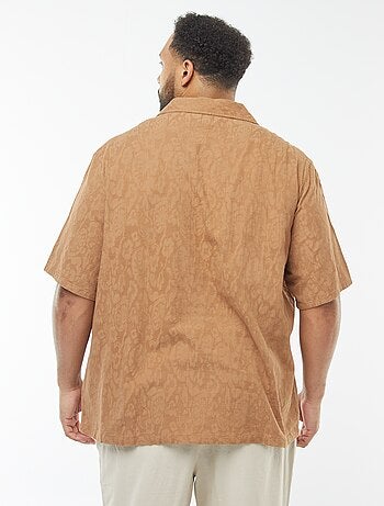Chemise manches courtes avec broderies