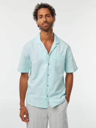 Chemise manches courtes avec poche poitrine