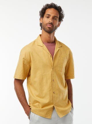 Chemise manches courtes avec poche poitrine